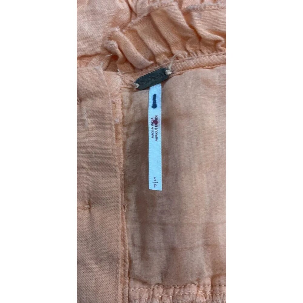 Free People Midi Dress Women Late Checkout Preppy Orange Vacay Boho Small New - Picture 12 of 12